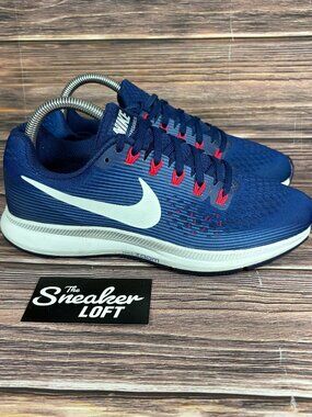 Nike Air Zoom Pegasus 34 Blue Void Women's Athletic Running Shoes Size 8.5